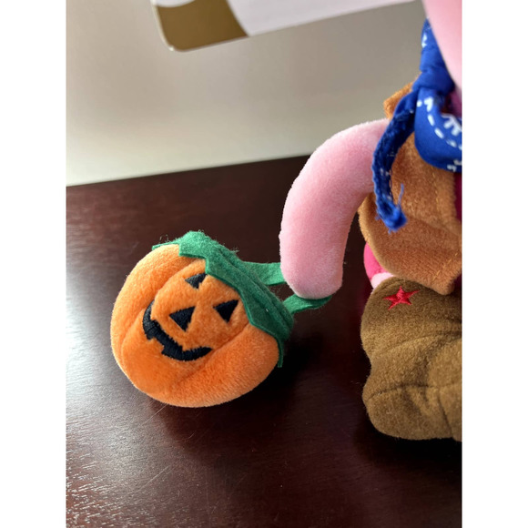 Vintage Disney Store Cowboy Piglet 8" Mini Bean Plush Halloween Winnie The Pooh - Picture 4 of 11